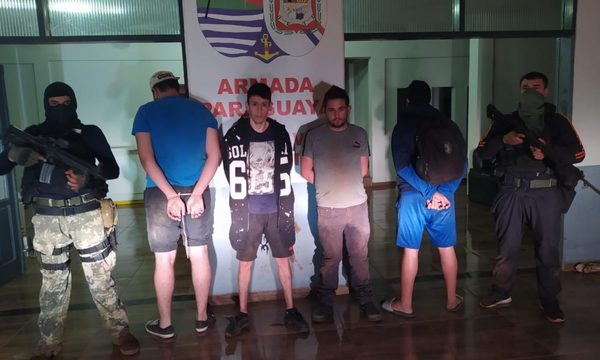 Cuatro presuntos paseros aprehendidos por personal de la Armada Paraguaya – Diario TNPRESS