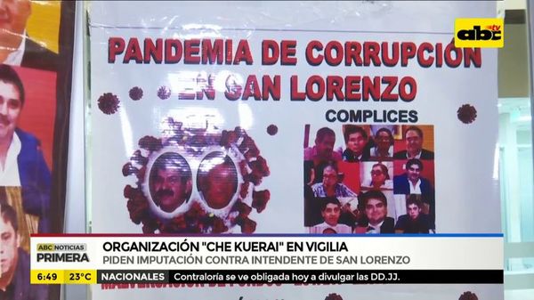 Movimiento Che Kuerai, en vigilia en San Lorenzo - ABC Noticias - ABC Color