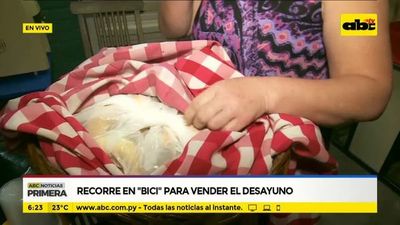 Recorre en bici y vende desayunos - ABC Noticias - ABC Color