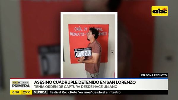 Asesino cuádruple, detenido en San Lorenzo - ABC Noticias - ABC Color