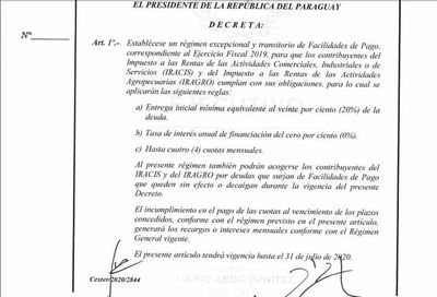 Establecen facilidades de pago para contribuyentes de Iracis e Iragro - Nacionales - ABC Color