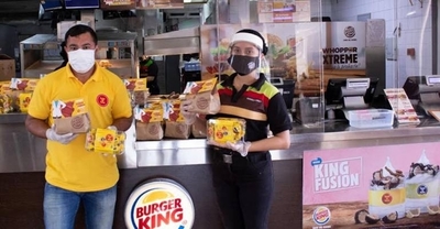 HOY / Bon o Bon y Burger King agasajaron a los héroes de blanco