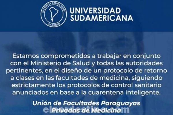 En breve Universidad Sudamericana retoma las clases presenciales cumpliendo estrictamente los protocolos sanitarios