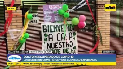 Reciben como héroe a doctor recuperado de covid-19 - Ensiestados - ABC Color