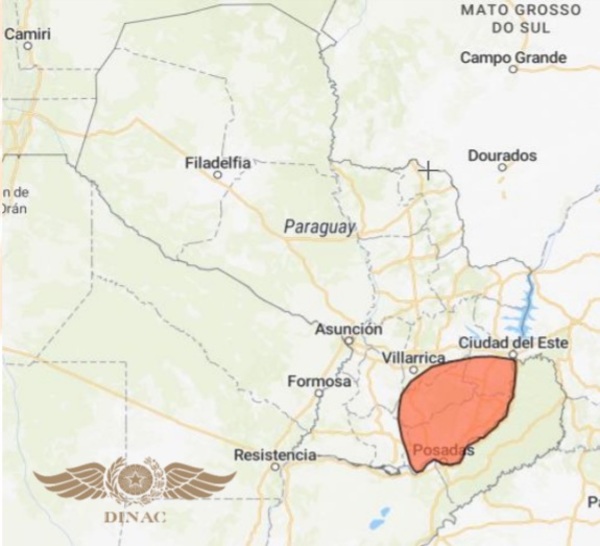 Emiten alerta para el sur de Alto Paraná ante ingreso de tormentas