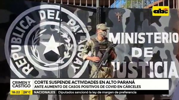Corte suspende actividades en Alto Paraná - Crimen y castigo - ABC Color
