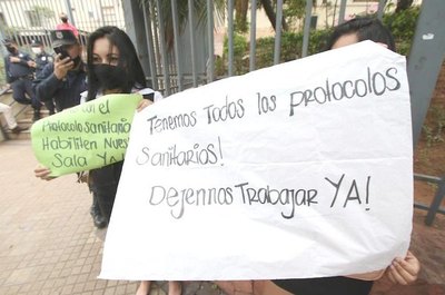 Trabajadores de casinos pidieron ¡laburar ya! he’i | Crónica