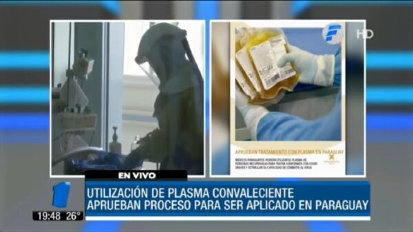 Tratarán con plasma a pacientes con Covid-19