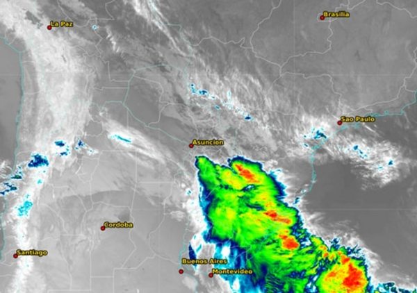 Emiten nueva alerta de lluvias y tormentas eléctricas para centro y sur de la Región Oriental - Nacionales - ABC Color