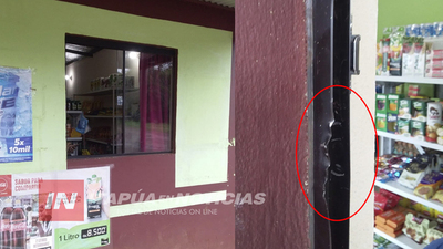 INGRESARON POR LA VENTANA DE BLINDEX A UNA DESPENSA PARA HURTAR.
