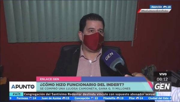 HOY / Fredy González, gerente general del Indert, sobre lujosa camioneta que adquirió