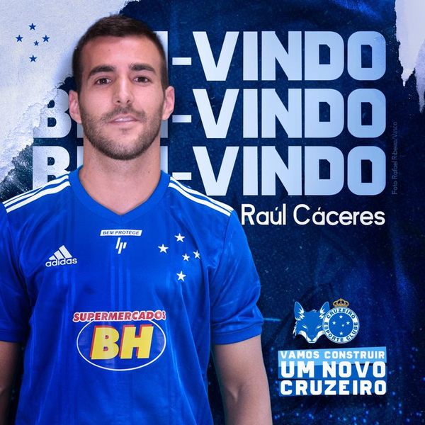 El Cruzeiro presentó al nuevo refuerzo: Raúl Cáceres - Fútbol - ABC Color