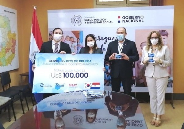 Empresa y ONG coreanas donan 9.000 kits de pruebas COVID - ADN Paraguayo