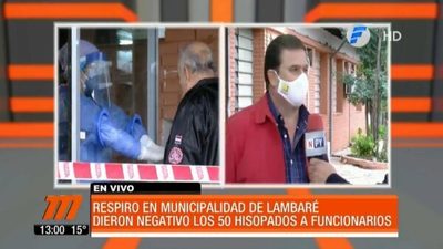Decenas de funcionarios de la comuna lambareña dieron negativo