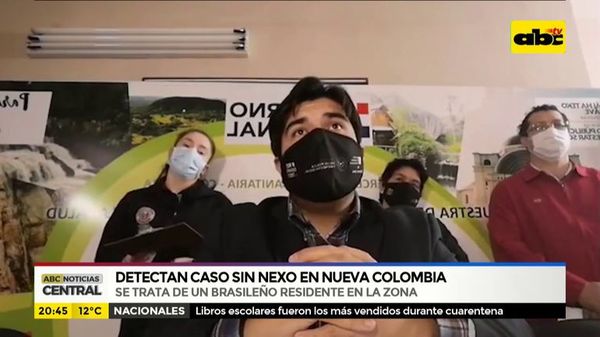 Detectan caso sin nexo en Nueva Colombia - ABC Noticias - ABC Color