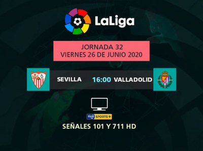 Sevilla recibe a Valladolid en el inicio de la fecha 32 de La Liga