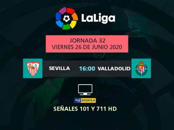 Sevilla recibe a Valladolid en el inicio de la fecha 32 de La Liga