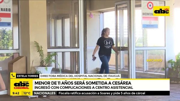 Niña de 11 años dará a luz en Hospital de Itauguá - ABC Noticias - ABC Color