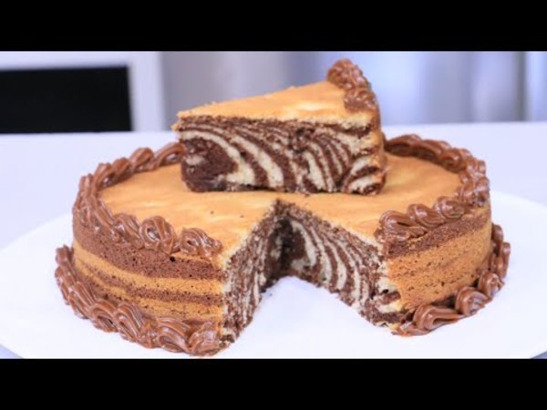 Torta cebra por el cumpleaños de VLT en la cocina de Óscar Pintos