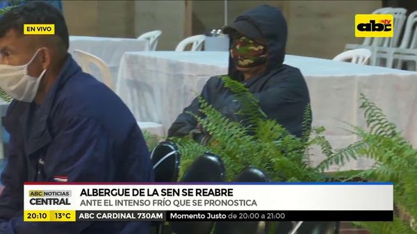 Reabren albergue de la SEN tras intenso frío - ABC Noticias - ABC Color