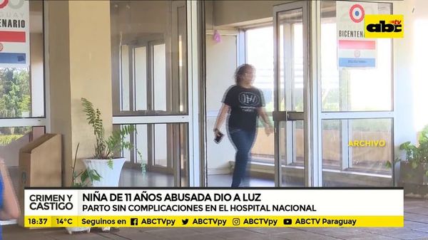Niña de 11 años ya dio a luz sin complicaciones - Crimen y castigo - ABC Color