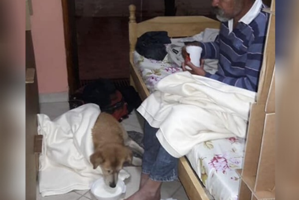 ¡Un amigo fiel! Hombre en situación de calle pidió que también alberguen a su perro en la noche fría - Megacadena — Últimas Noticias de Paraguay