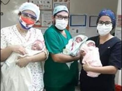 Esperaban dos, pero llegaron tres hermosas niñas