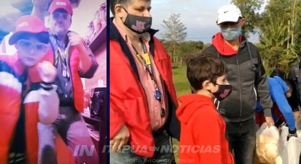 BAILÓ EN TIK TOK CON SU HIJO Y GANÓ INSUMOS PARA COMILONAS.