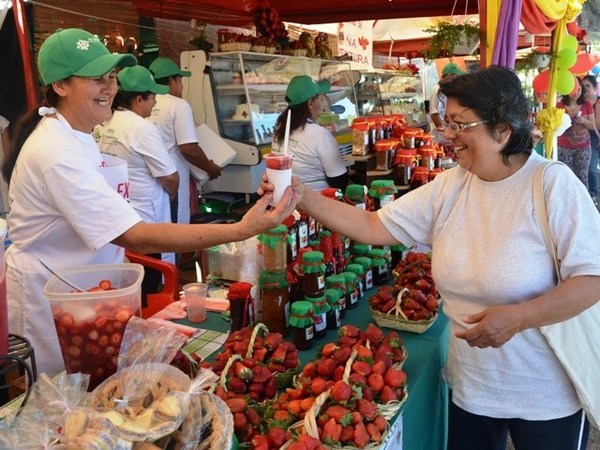 En un mes, expositores vendieron frutilla por valor de G. 500 millones • Luque Noticias