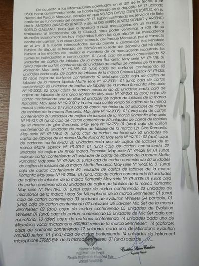 Empresa denuncia sospechosa tardanza en comunicar a la fiscalía sobre elementos recuperados - Nacionales - ABC Color