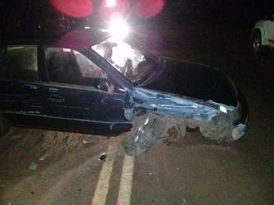 FUERTE COLISIÓN DE VEHÍCULOS SOBRE LA RUTA D022 EN CNEL. BOGADO