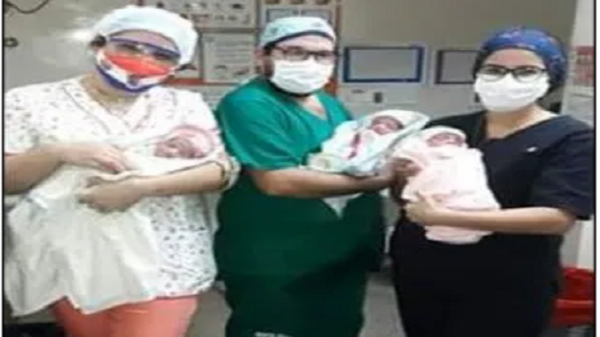 Esperaban dos, pero llegaron tres hermosas niñas