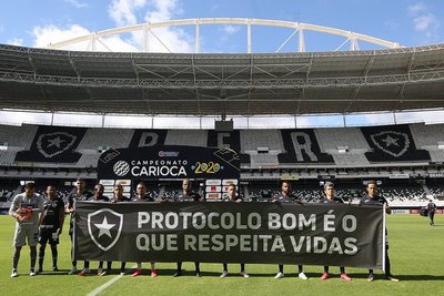 Sin 'Gatito', Botafogo protesta por volver a jugar en plena pandemia