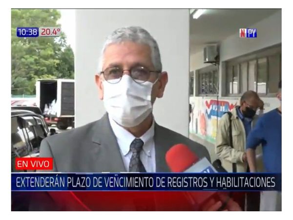 Municipalidad de Asunción prorrogará validez del registro de conducir