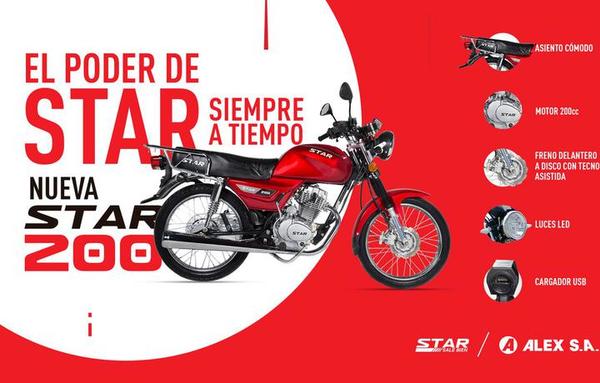 ALEX S.A. lanzó nuevos modelos de motos: la STAR XPRO y STAR 200