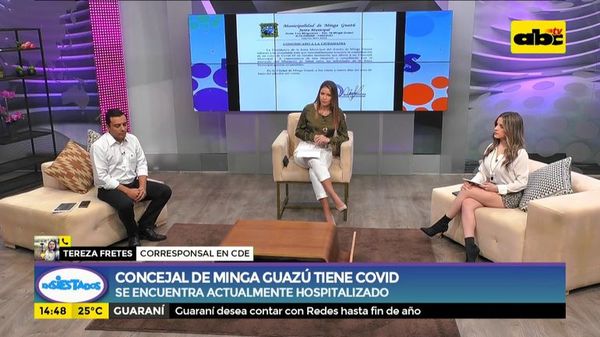 Concejal de Minga Guazú dio positivo al COVID-19 - ABC Noticias - ABC Color