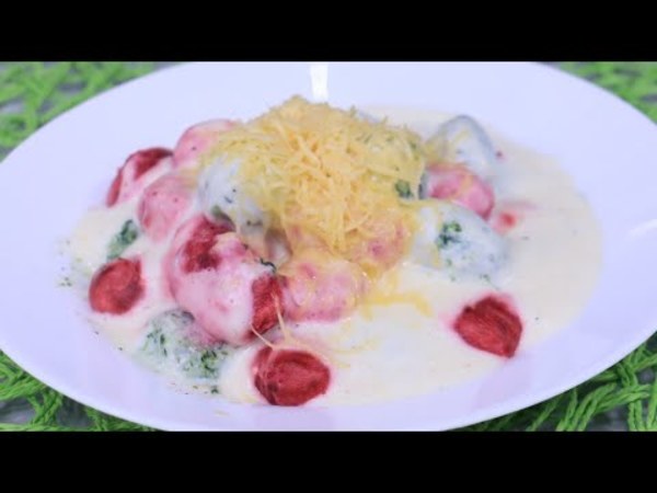 Ñoquis de colores con salsa 4 quesos | Receta del día en VLT