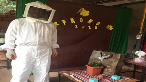 Abuelo estudió online y se recibió de apicultor
