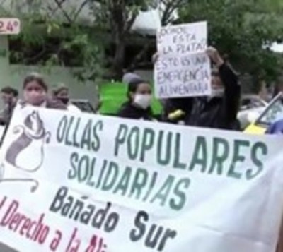 Ollas populares vacías, vecinos protestan ante falta de alimentos  - Paraguay.com