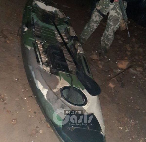 Incautan embarcación tipo kayak en el río Paraná, en Ciudad del Este