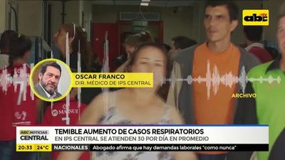 Aumentan casos respiratorios en IPS Central - ABC Noticias - ABC Color