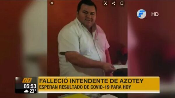 Muere intendente de Azotey y sospechan de coronavirus