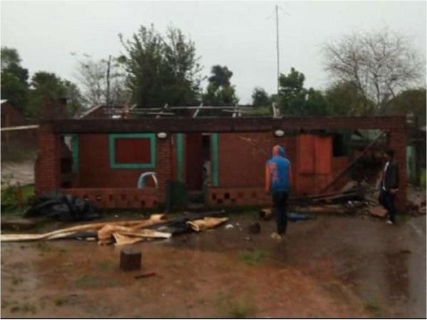 Temporal causa destrozos en algunas zonas de Itapúa