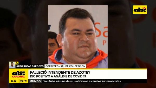 Intendente de Azote’y fallecido dio positivo al COVID-19 - ABC Noticias - ABC Color