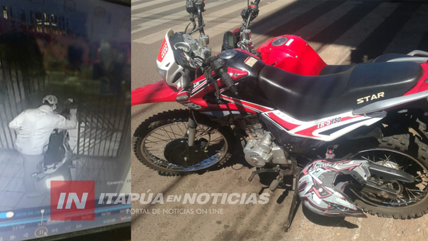 HURTAN MOTOCICLETA DE UN INQUILINATO EN ENCARNACIÓN.