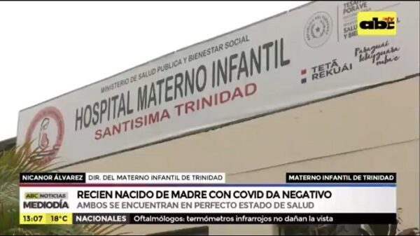 Madre con Covid-19 da a luz un niño sano