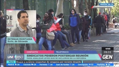 HOY / Esteban Montanía, secretario general de Sitrande, sobre proyecto de servicio civil
