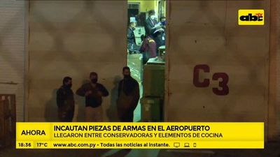 Encuentran piezas de armas en el aeropuerto Silvio Pettirossi  - Crimen y castigo - ABC Color