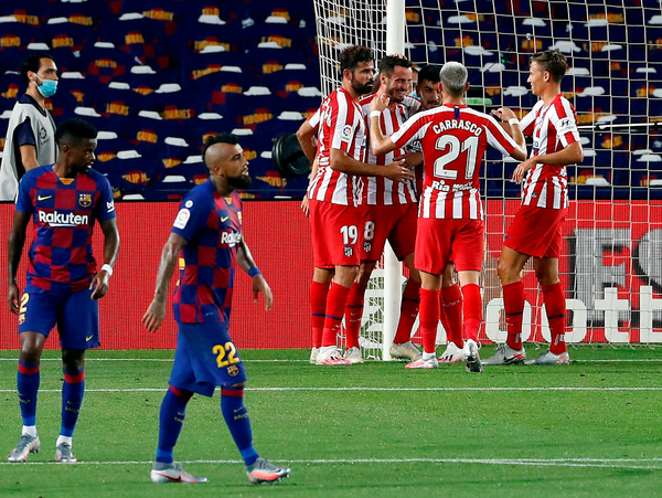 Los goles en el empate 2-2 entre Barcelona y Atlético Madrid
