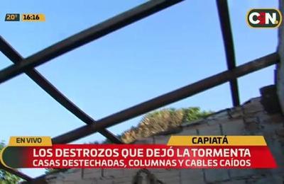 Revisamos los destrozos que dejó la tormenta en Capiatá - C9N